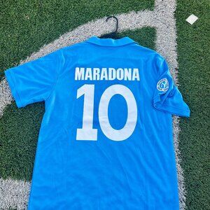 Maradona #10 Napoli 87/88 Retro Soccer Jersey Men’s Classic Blue